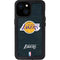 NBA Los Angeles Lakers Black Primary Logo iPhone 15 Waterproof Case